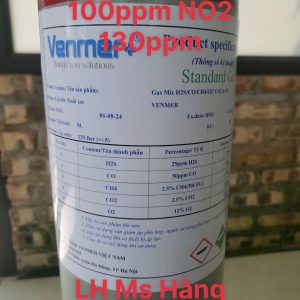 Bình khí chuẩn CO 100ppm NO2 130ppm