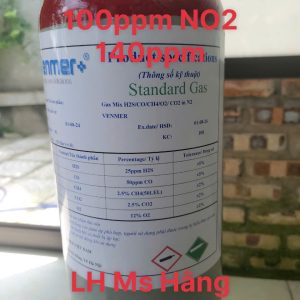 Bình khí chuẩn CO 100ppm NO2 140ppm