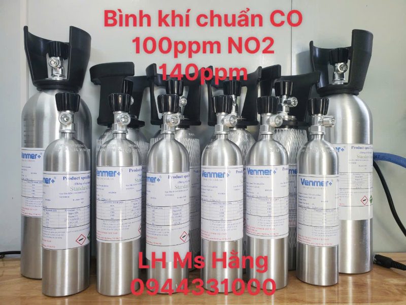 Bình khí chuẩn CO 100ppm NO2 140ppm