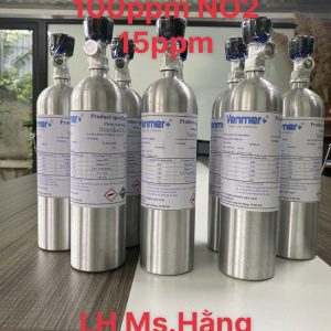 Bình khí chuẩn CO 100ppm NO2 15ppm