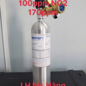 Bình khí chuẩn CO 100ppm NO2 170ppm