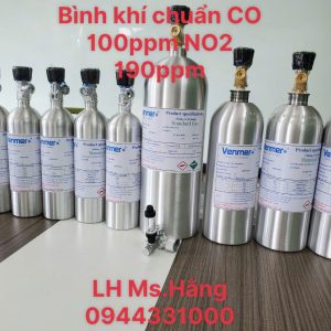 Bình khí chuẩn CO 100ppm NO2 190ppm