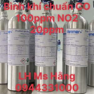 Bình khí chuẩn CO 100ppm NO2 20ppm