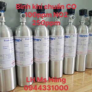 Bình khí chuẩn CO 100ppm NO2 250ppm