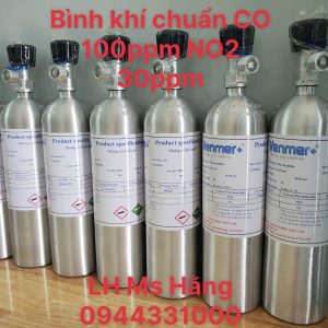 Bình khí chuẩn CO 100ppm NO2 30ppm