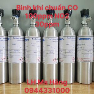 Bình khí chuẩn CO 100ppm NO2 30ppm