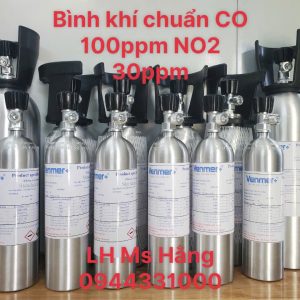 Bình khí chuẩn CO 100ppm NO2 30ppm