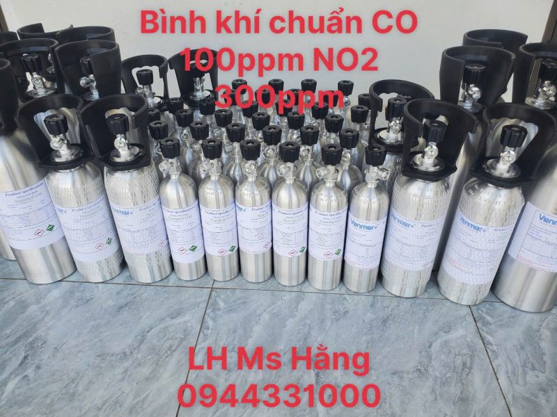 Bình khí chuẩn CO 100ppm NO2 300ppm