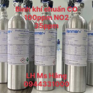 Bình khí chuẩn CO 100ppm NO2 35ppm