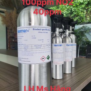 Bình khí chuẩn CO 100ppm NO2 40ppm