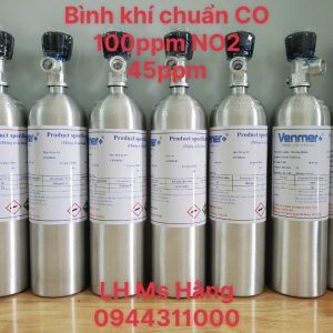 Bình khí chuẩn CO 100ppm NO2 45ppm