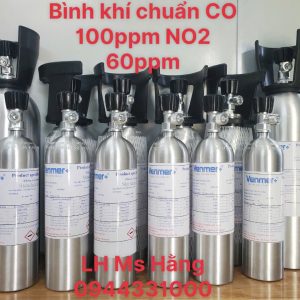 Bình khí chuẩn CO 100ppm NO2 60ppm