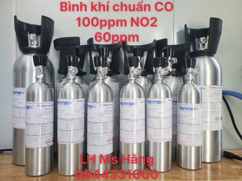 Bình khí chuẩn CO 100ppm NO2 60ppm