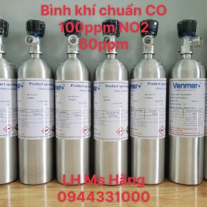 Bình khí chuẩn CO 100ppm NO2 60ppm