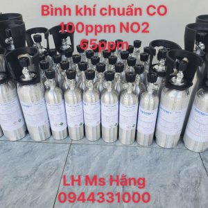 Bình khí chuẩn CO 100ppm NO2 65ppm