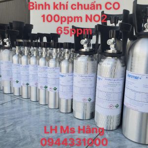 Bình khí chuẩn CO 100ppm NO2 65ppm