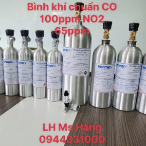 Bình khí chuẩn CO 100ppm NO2 65ppm