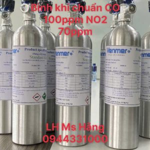 Bình khí chuẩn CO 100ppm NO2 70ppm