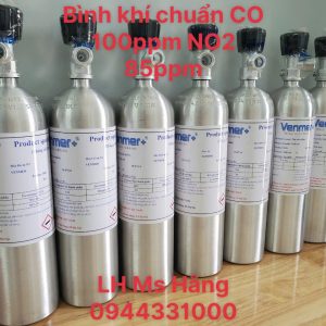 Bình khí chuẩn CO 100ppm NO2 85ppm