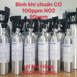 Bình khí chuẩn CO 100ppm NO2 90ppm