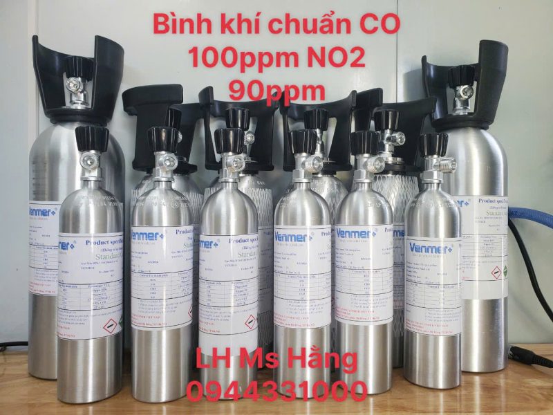 Bình khí chuẩn CO 100ppm NO2 90ppm