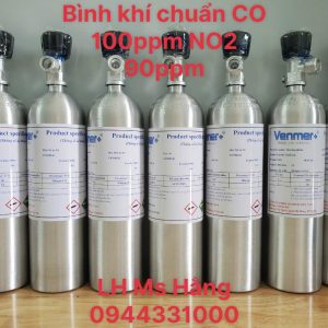 Bình khí chuẩn CO 100ppm NO2 90ppm