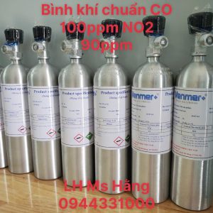 Bình khí chuẩn CO 100ppm NO2 90ppm