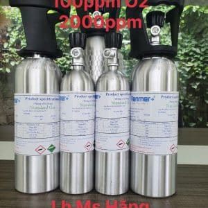 Bình khí chuẩn CO 100ppm O2 2000ppm