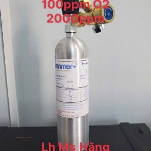 Bình khí chuẩn CO 100ppm O2 2000ppm