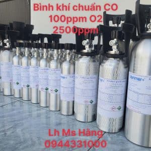 Bình khí chuẩn CO 100ppm O2 2500ppm