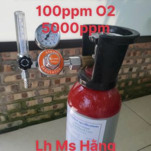 Bình khí chuẩn CO 100ppm O2 5000ppm