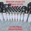 Bình khí chuẩn CO 100ppm O2 85 vol%