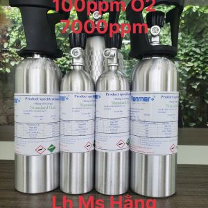 Bình khí chuẩn CO 100ppm O2 7000ppm