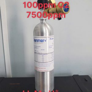 Bình khí chuẩn CO 100ppm O2 7500ppm