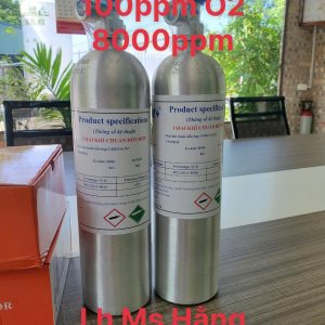 Bình khí chuẩn CO 100ppm O2 8000ppm