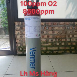 Bình khí chuẩn CO 100ppm O2 8500ppm