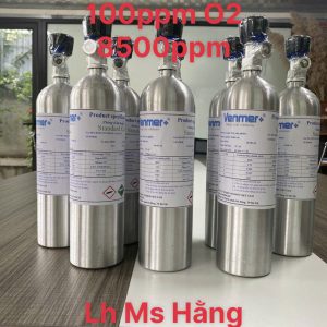 Bình khí chuẩn CO 100ppm O2 8500ppm