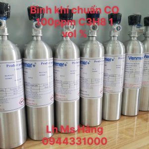 Bình khí chuẩn CO 100ppm C3H8 1 vol %