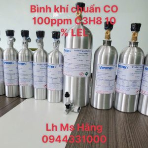 Bình Khí Chuẩn CO 100ppm C3H8 10 % LEL