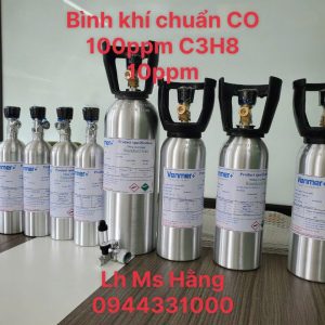 Bình khí chuẩn CO 100ppm C3H8 10ppm