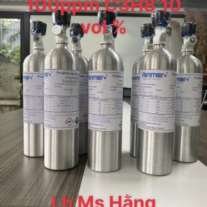 Bình khí chuẩn CO 100ppm C3H8 10 vol %