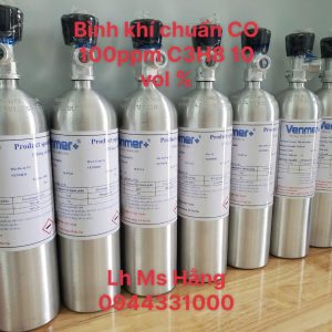 Bình khí chuẩn CO 100ppm C3H8 10 vol %