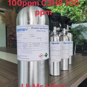 Bình khí chuẩn CO 100ppm C3H8 100ppm