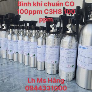 Bình khí chuẩn CO 100ppm C3H8 100ppm