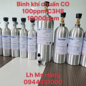 Bình khí chuẩn CO 100ppm C3H8 10000ppm