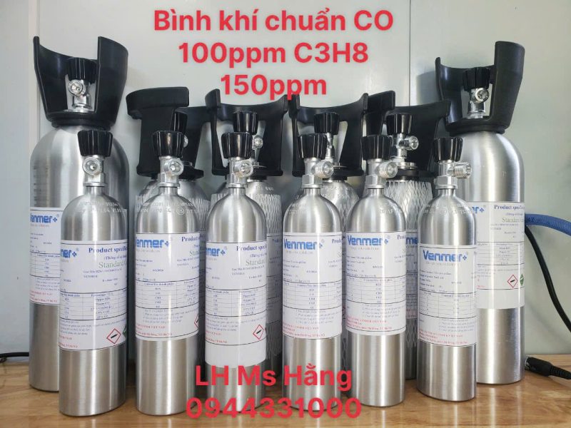 Bình khí chuẩn CO 100pmp C3H8 150ppm