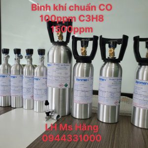 Bình khí chuẩn CO 100ppm C3H8 1500ppm