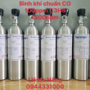 Bình khí chuẩn CO 100ppm C3H8 1500ppm