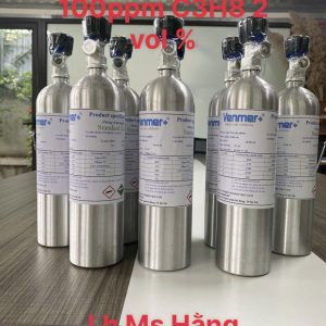 Bình khí chuẩn CO 100ppm C3H8 2 vol %