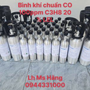 Bình khí chuẩn CO 100ppm C3H8 20 % LEL